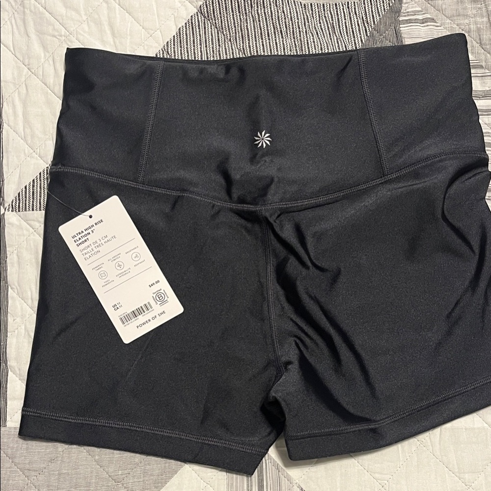 Athleta High-Waisted Black Shorts